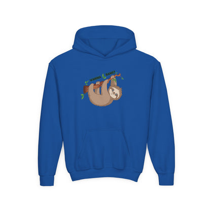 Youth Sweatshirt (Hoodie) -- Sloth, Wanna Hang?