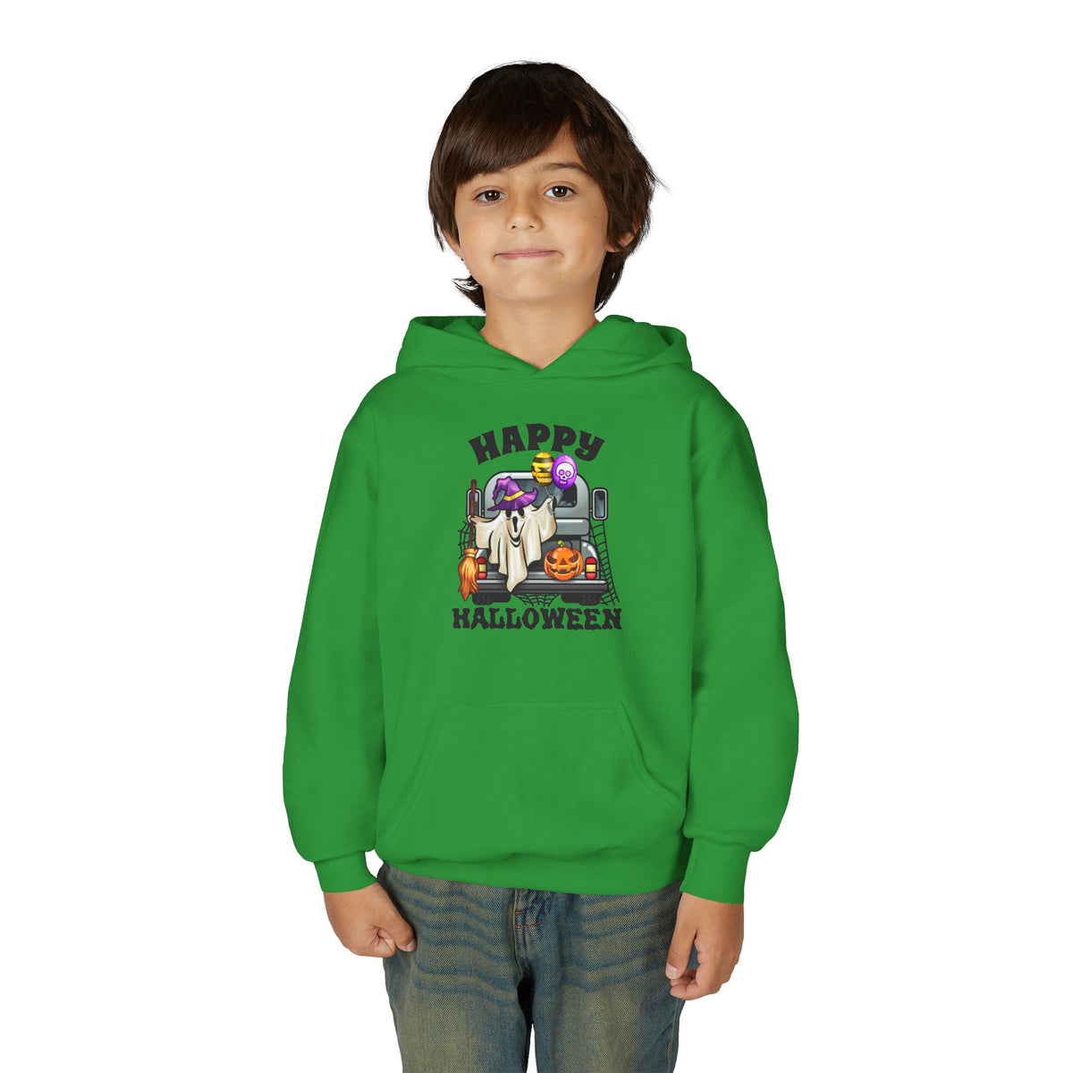 Youth Sweatshirt (Hoodie) - Halloween - Trunk or Treat, Happy Halloween