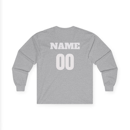 Hockey Dad Long Sleeve T-Shirt — Personalized Player Name & Number | Travel Hockey Gift