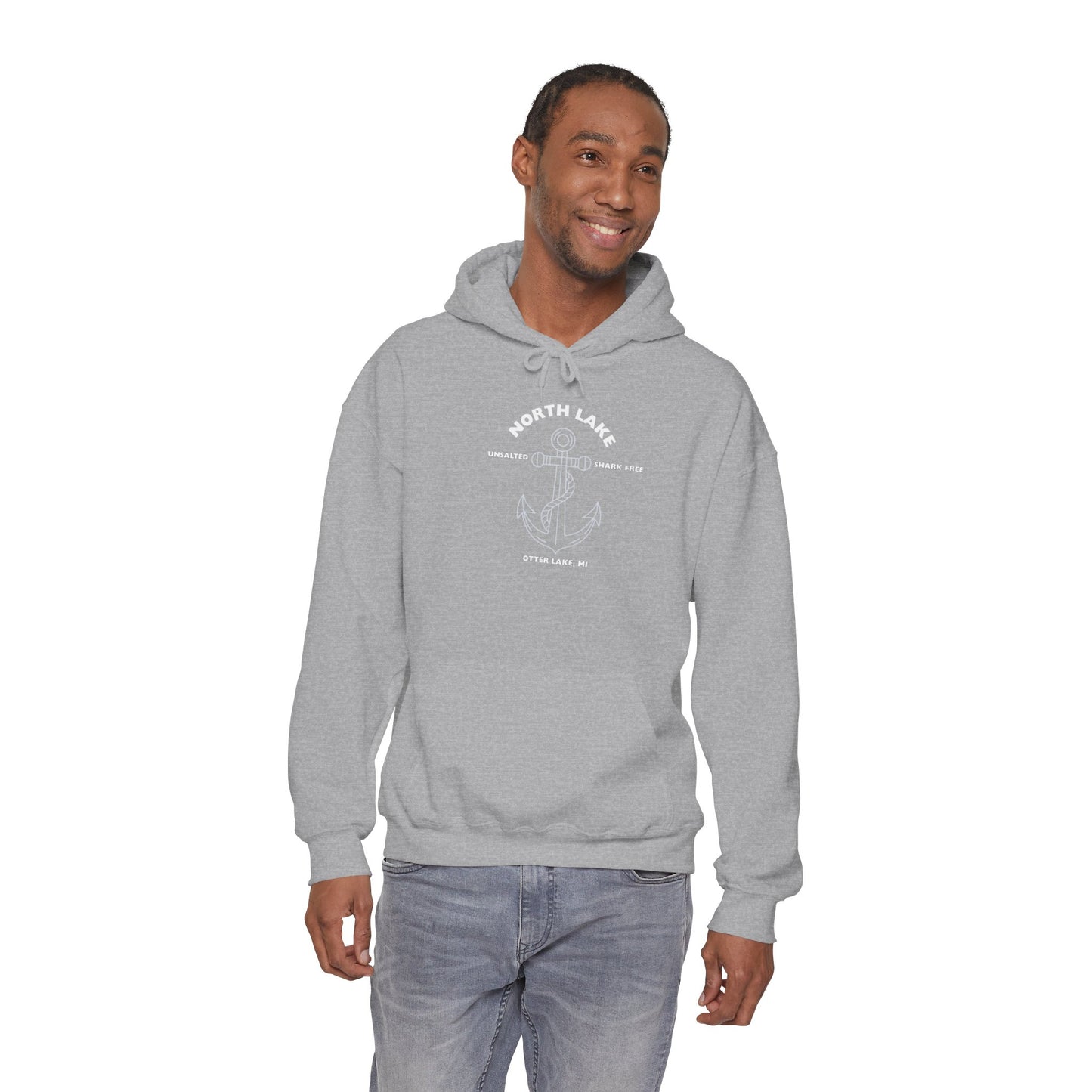 North Lake Hoodie Sweatshirt - Anchor Graphic