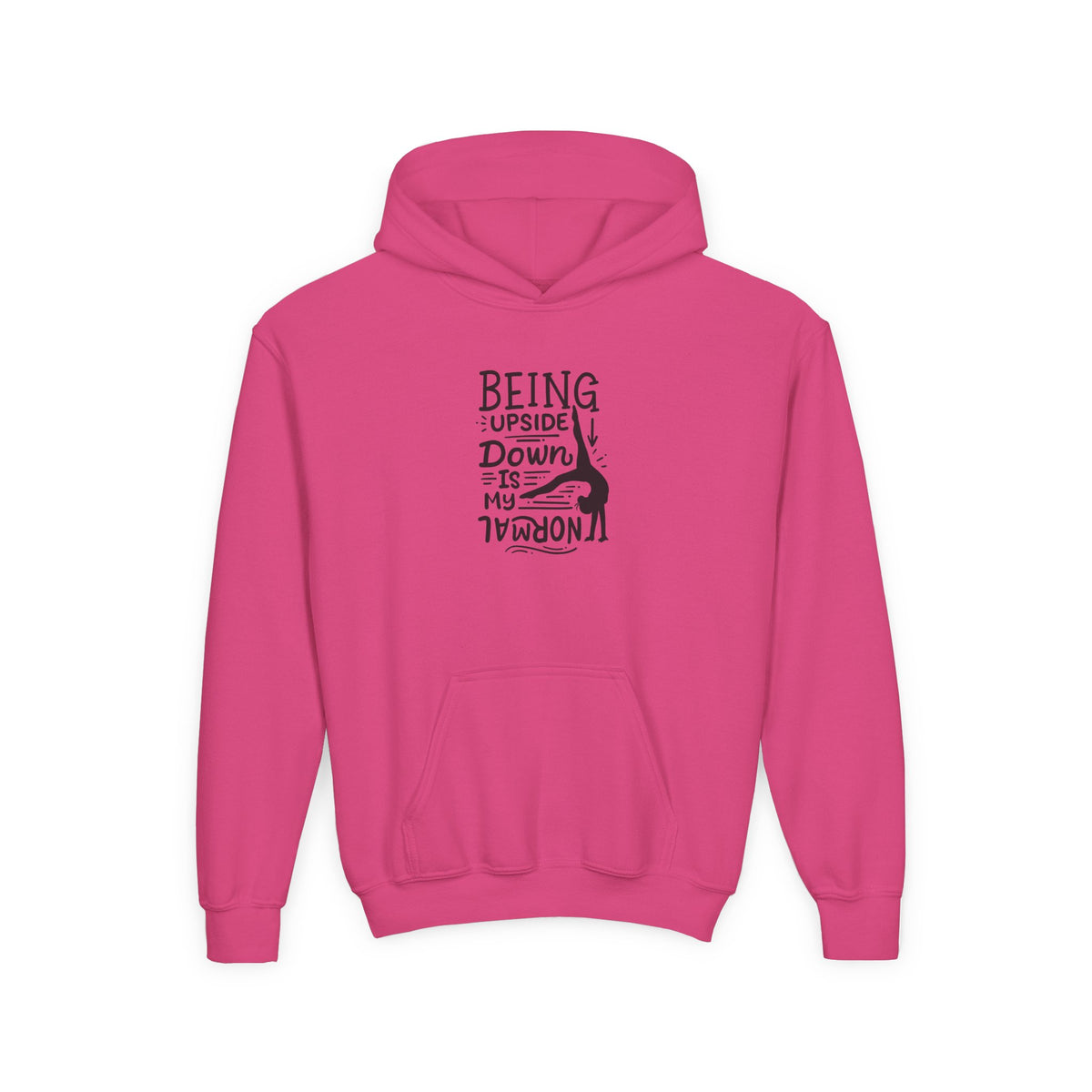 Girls Gymnastics (Hoodie) — Gymnastics — Being Upside Down Is My Normal