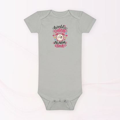 Infant / Toddler Onesie® – World's Cutest Alarm Clock (Girl)