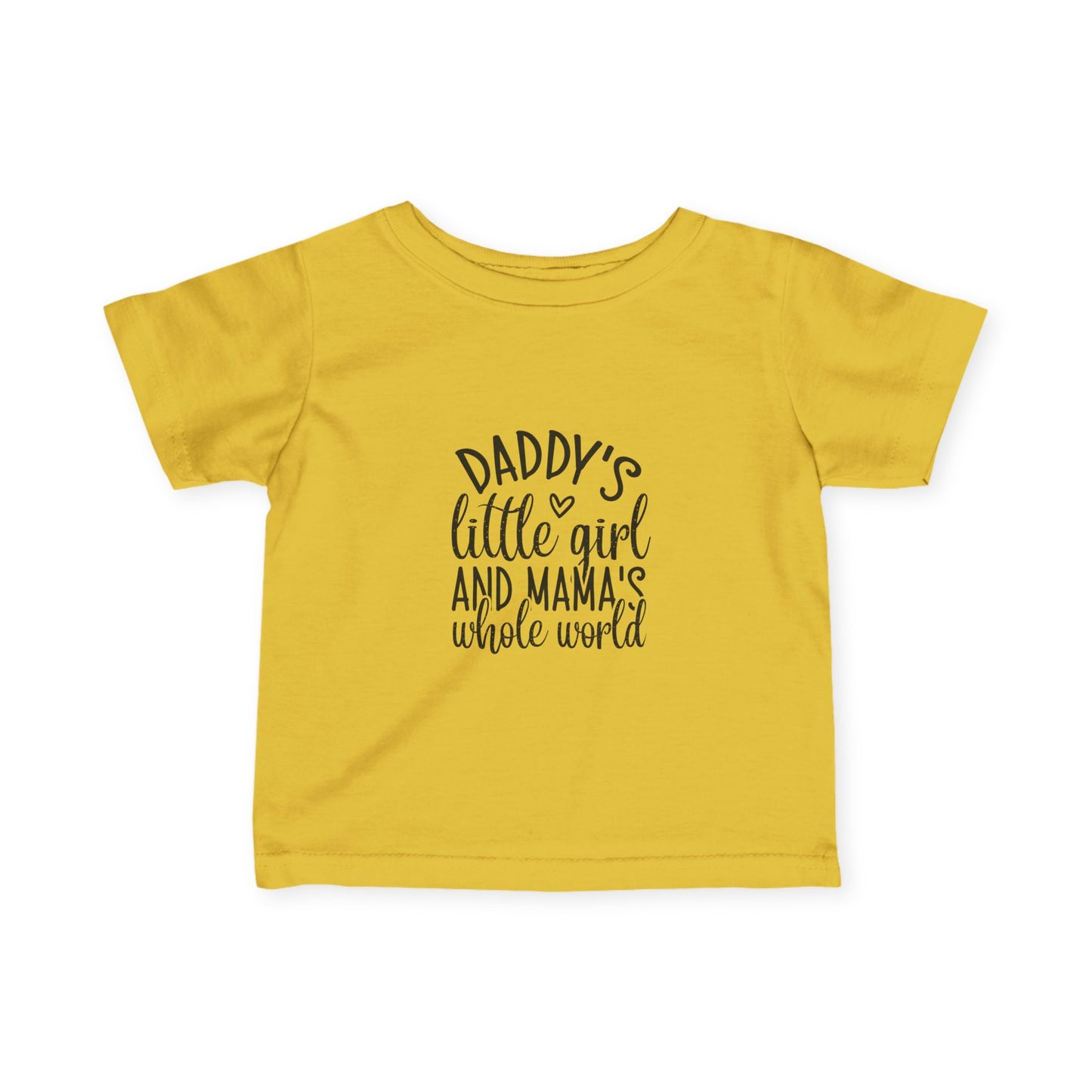Infant T-shirt: Daddys girl, mamas world tshirt