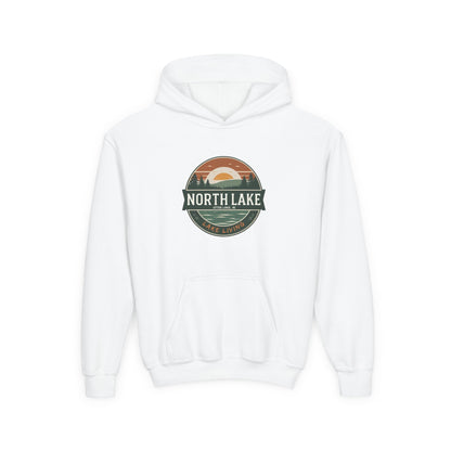 North Lake Youth Sweatshirt (Hoodie) — Vintage Sunset Graphic