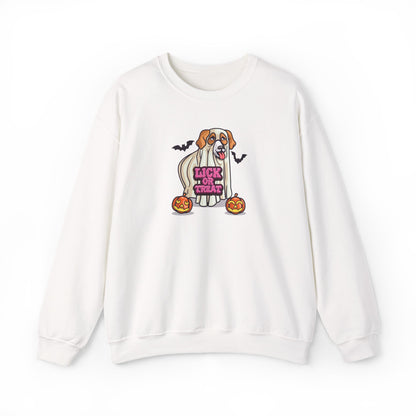 Unisex Heavy Blend Sweatshirt (Crewneck) - Halloween - Lick or Treat Dog Graphic