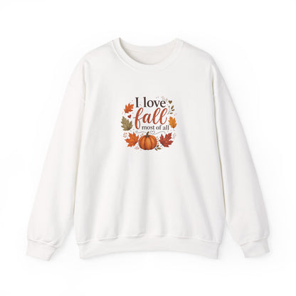 Fall Sweatshirt (Crewneck) — I love fall most of all