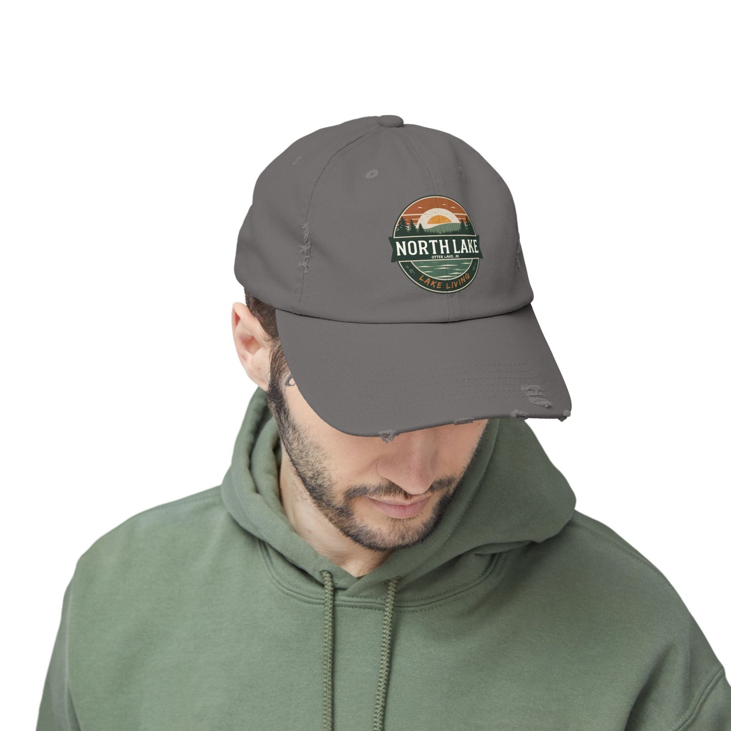 North Lake Distressed Cap — Vintage Lake Living Baseball Hat