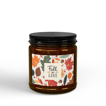 Scented Soy Candle - Fall in Love (Leaves), 4oz & 9oz