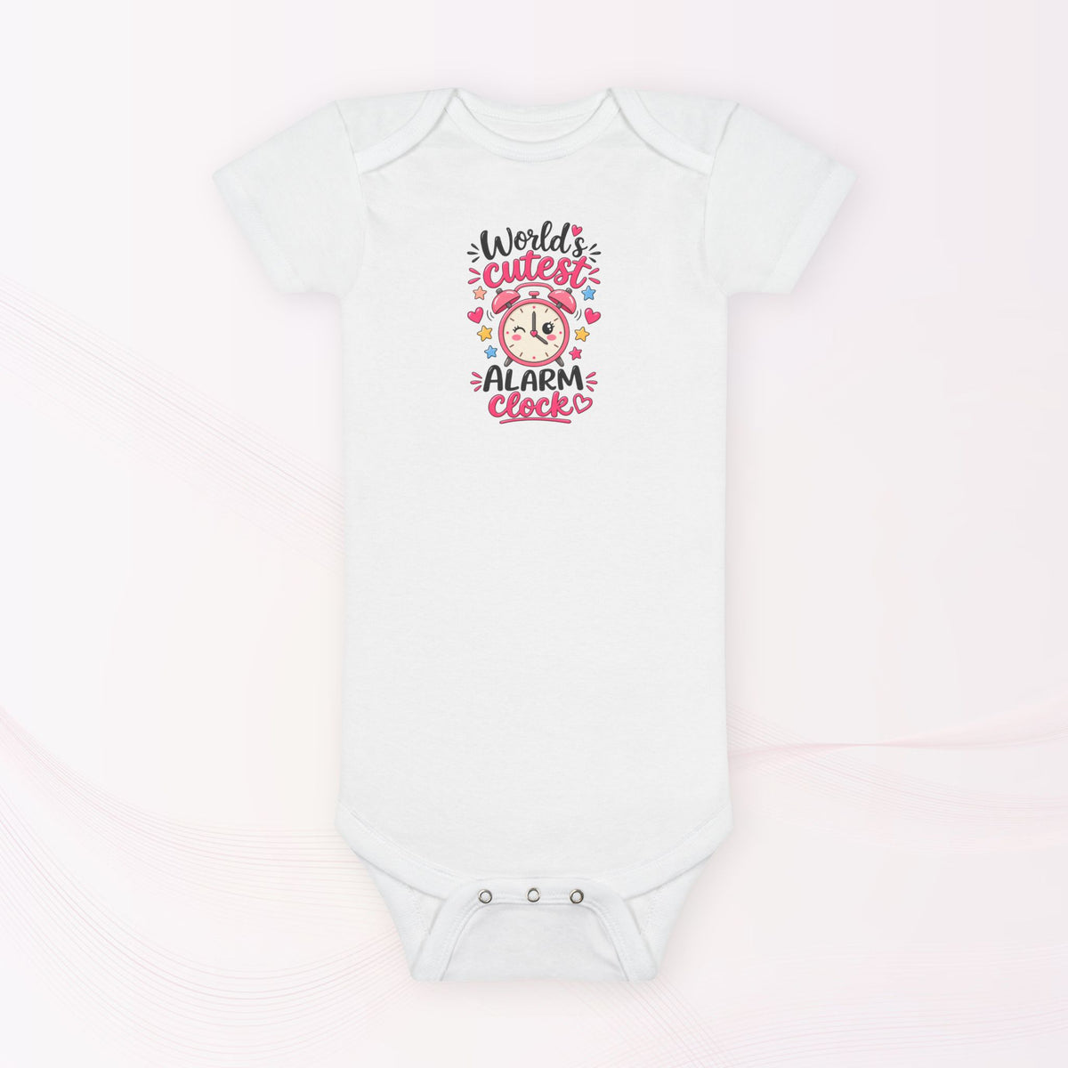 Infant / Toddler Onesie® – World's Cutest Alarm Clock (Girl)