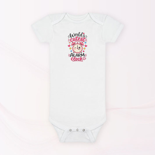 Infant / Toddler Onesie® – World's Cutest Alarm Clock (Girl)