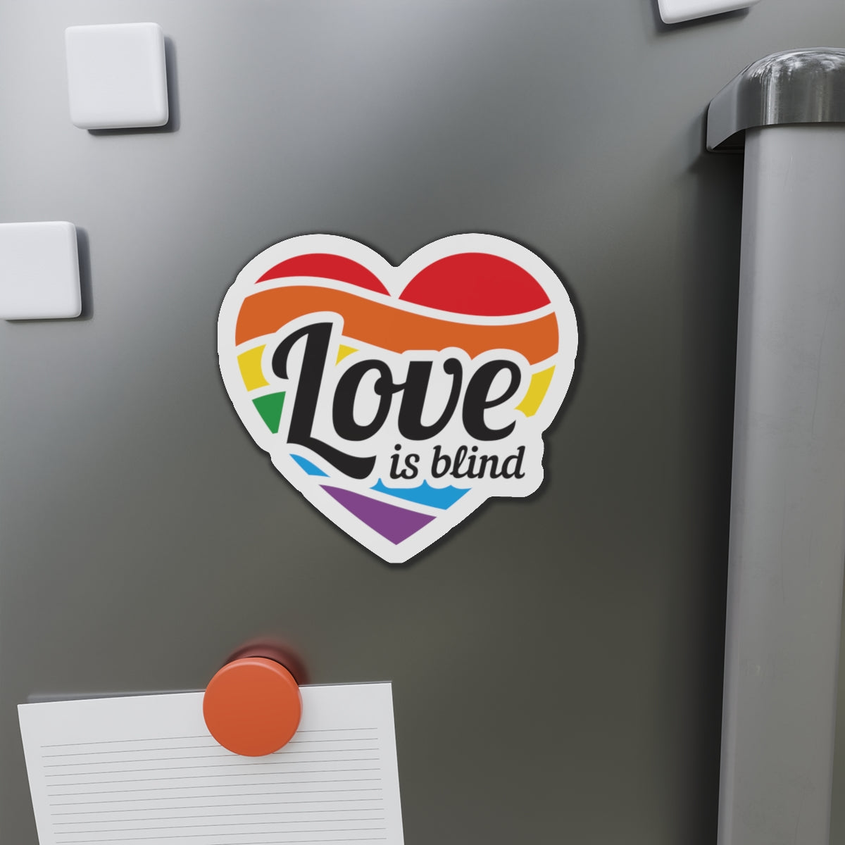 Die-Cut Magnet: Love is Blind