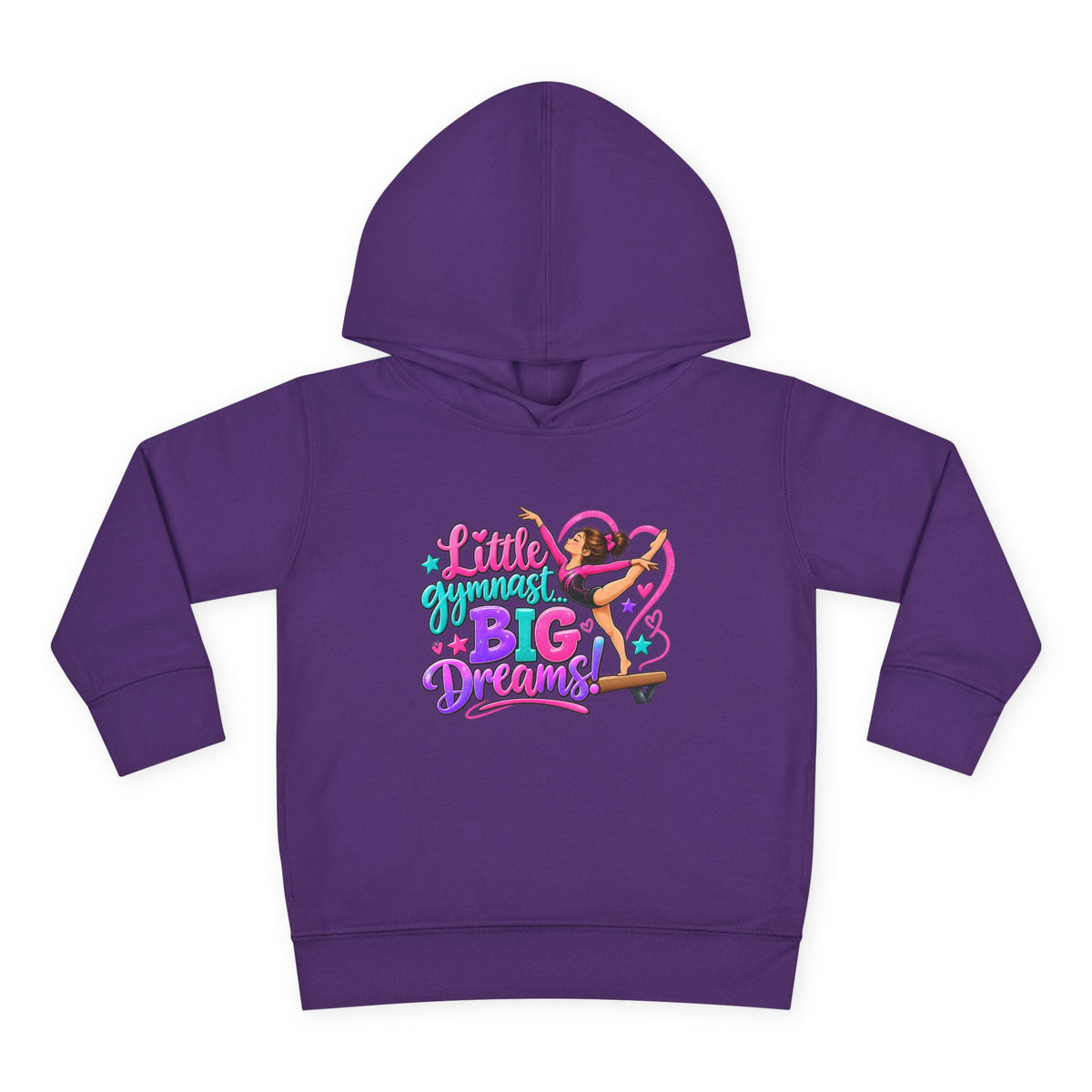 Girls Gymnastics Sweatshirt (Hoodie), Toddler — Little Gymnast, Big Dreams
