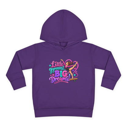 Girls Gymnastics Sweatshirt (Hoodie), Toddler — Little Gymnast, Big Dreams