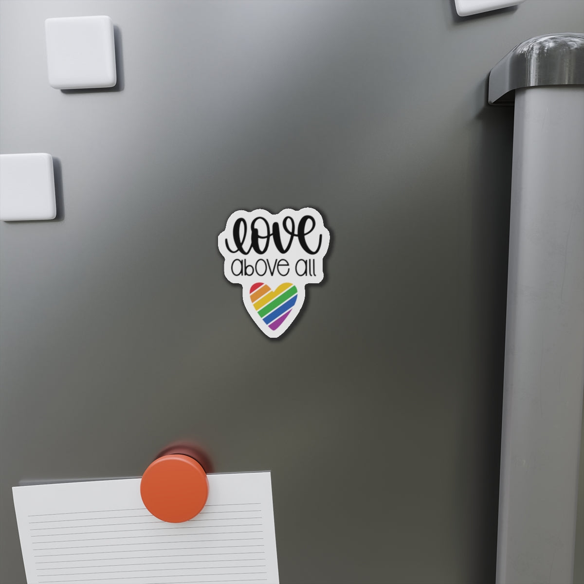 Die-Cut Magnet: Love Above All