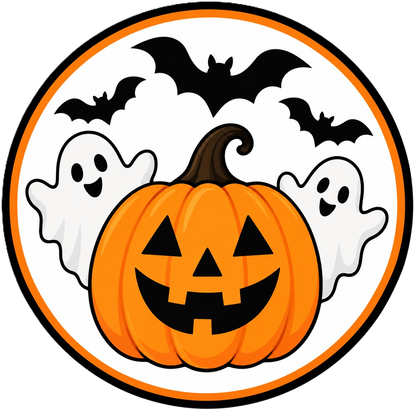 Car Magnet — Halloween - Pumpkin, Ghosts & Bats