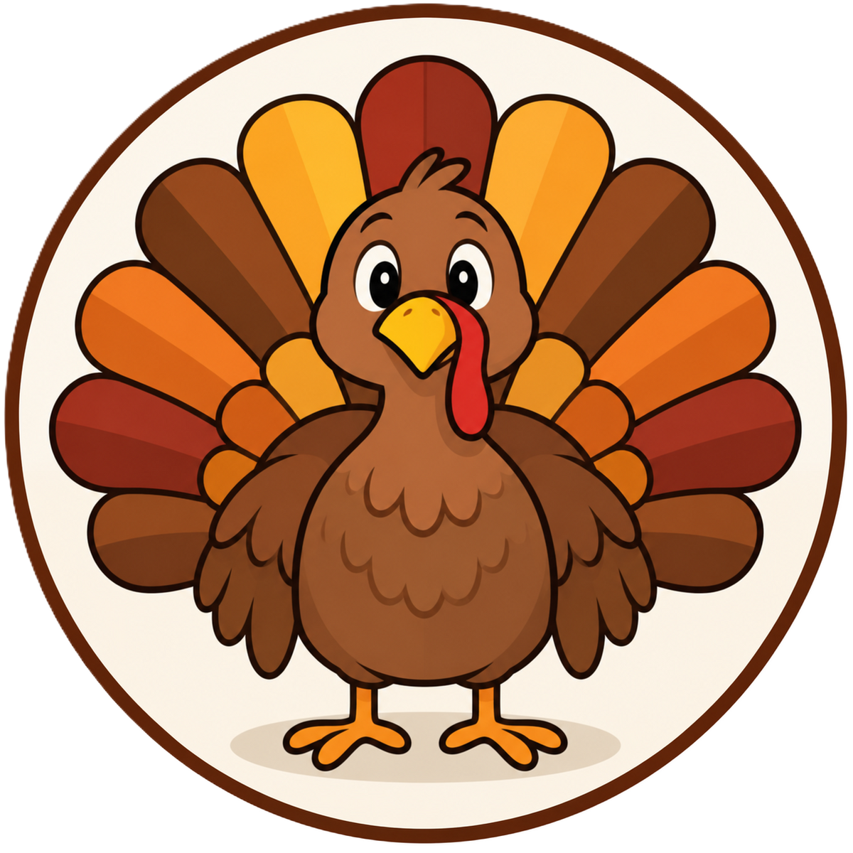 Car Magnet — Thanksgiving - Turkey