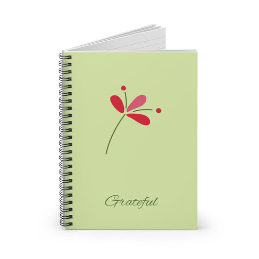 Journal / Spiral Notebook - Ruled Line - Grateful