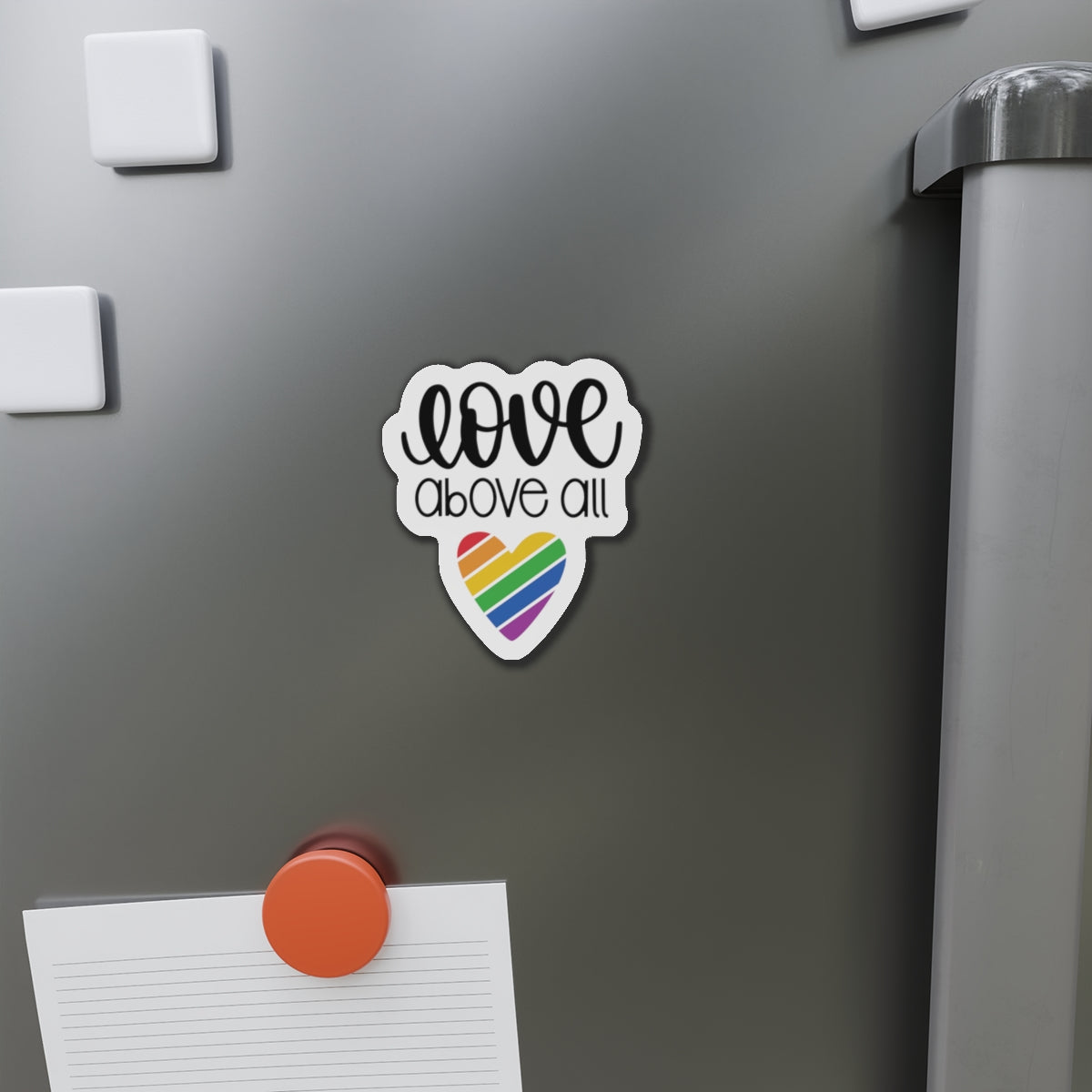 Die-Cut Magnet: Love Above All