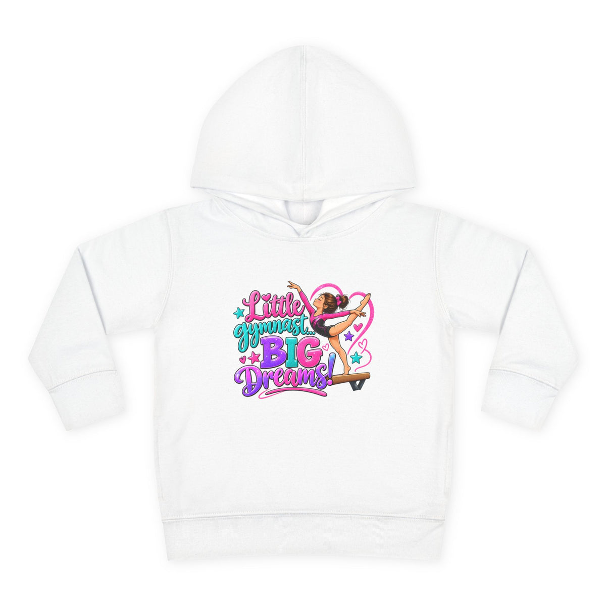 Girls Gymnastics Sweatshirt (Hoodie), Toddler — Little Gymnast, Big Dreams