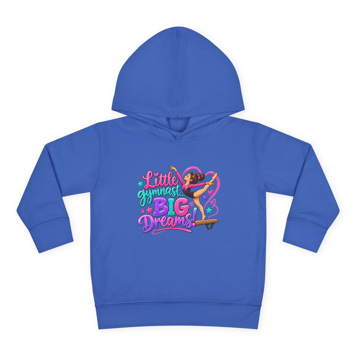 Girls Gymnastics Sweatshirt (Hoodie), Toddler — Little Gymnast, Big Dreams