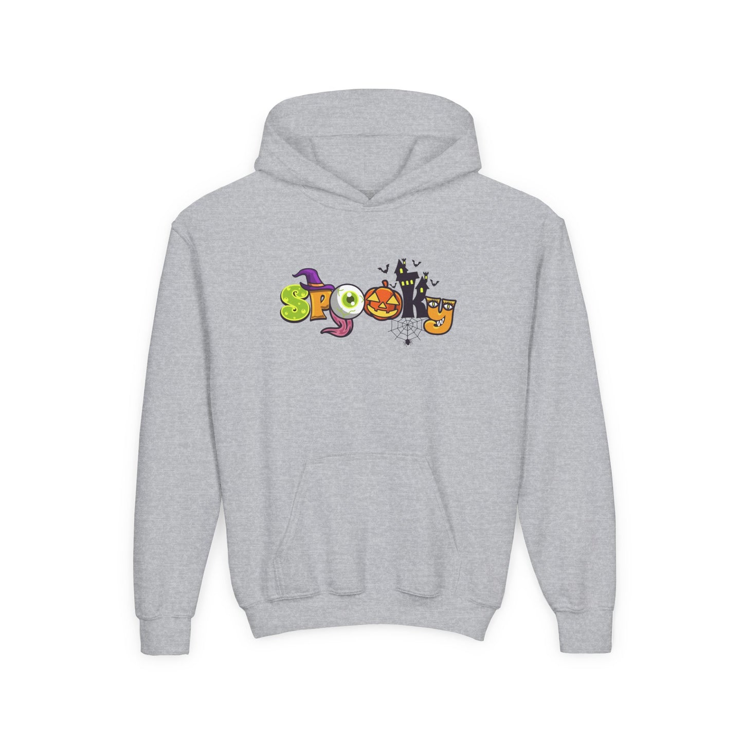 Youth Heavy Blend Hooded Sweatshirt: Spooky