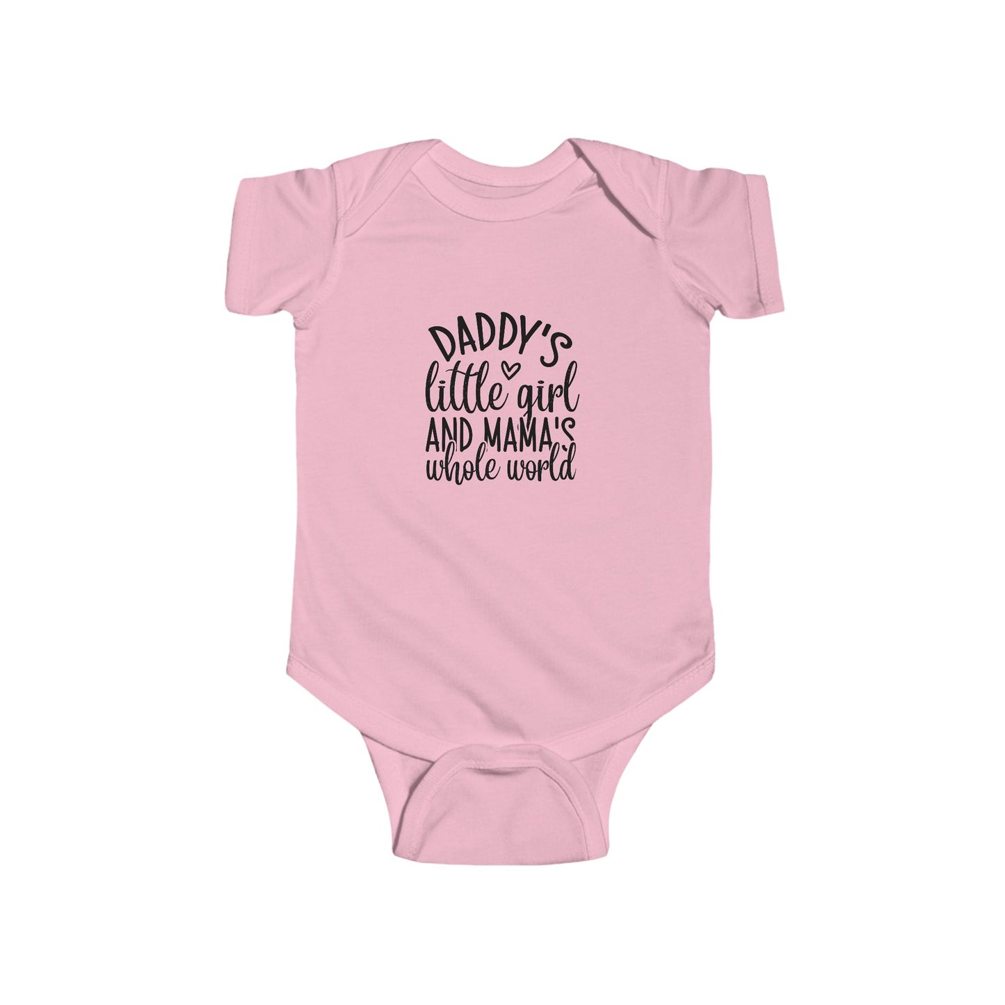 Infant Fine Jersey Onesie: Daddys girl, mamas world onesie