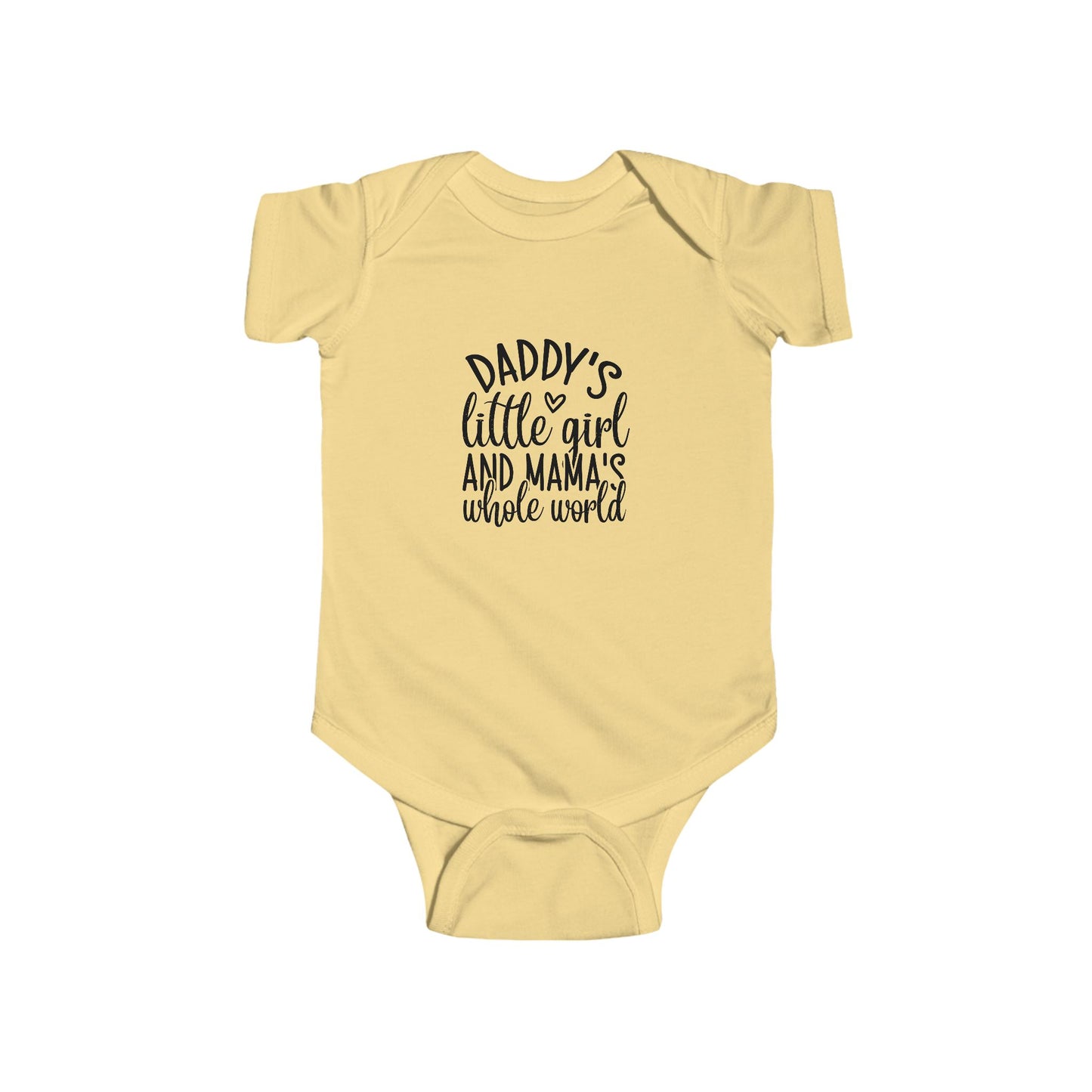 Infant Fine Jersey Onesie: Daddys girl, mamas world onesie