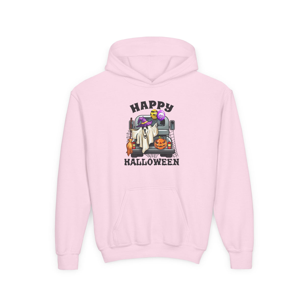 Youth Sweatshirt (Hoodie) - Halloween - Trunk or Treat, Happy Halloween