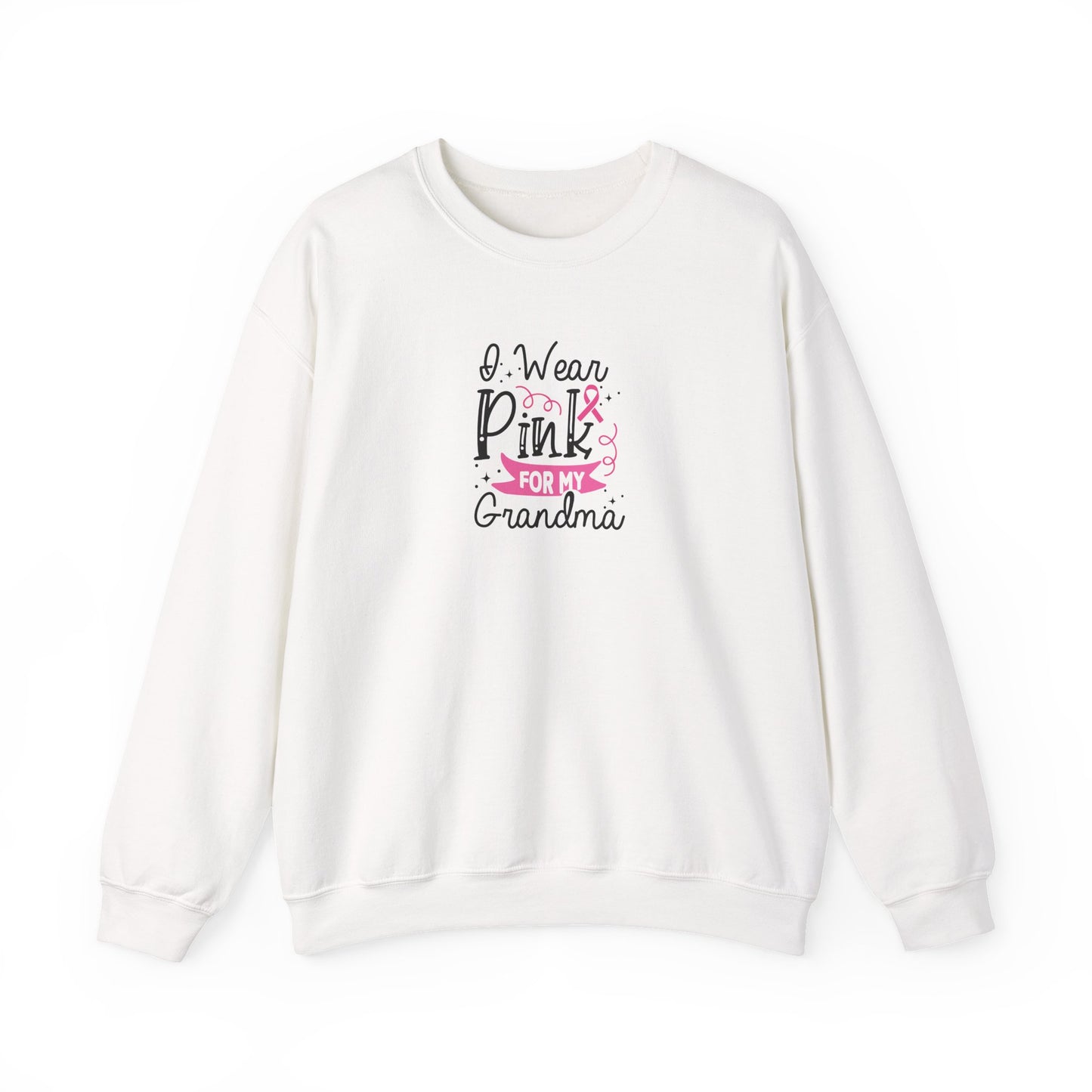 Unisex Heavy Blend™ Crewneck Sweatshirt: Pink for my Grandma Breast Cancer