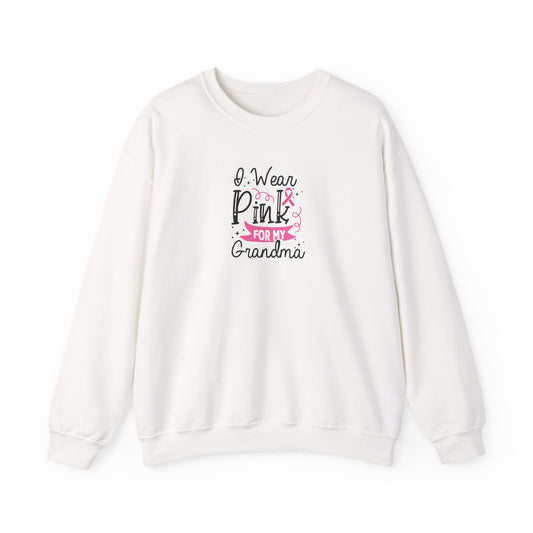 Unisex Heavy Blend™ Crewneck Sweatshirt: Pink for my Grandma Breast Cancer