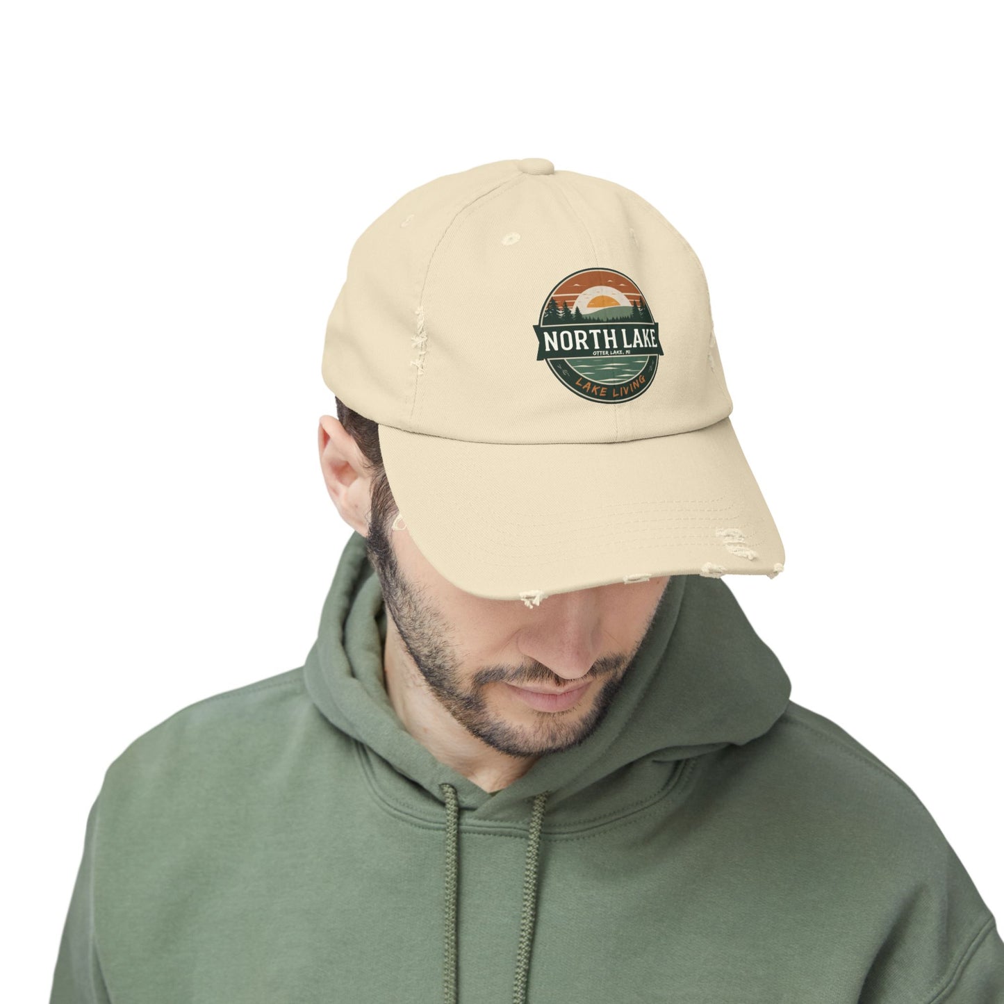 North Lake Distressed Cap — Vintage Lake Living Baseball Hat