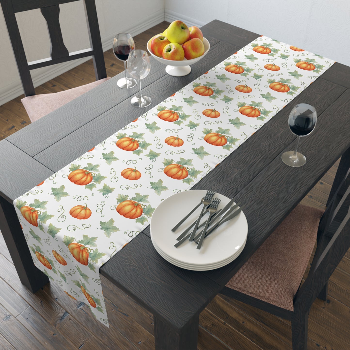 Table Runner (Cotton, Poly): Pumpkins