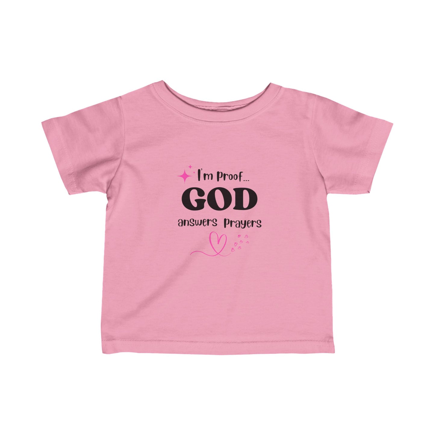 Infant T-shirt: I'm proof...pink star