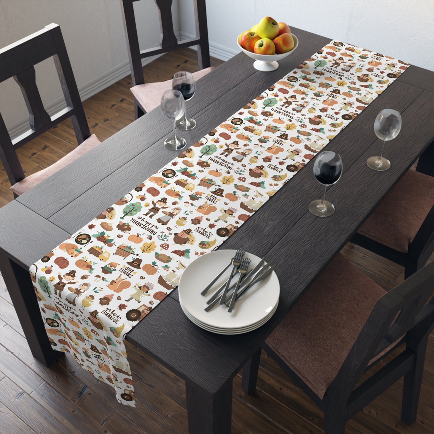 Table Runner — Thanksgiving Pilgrims