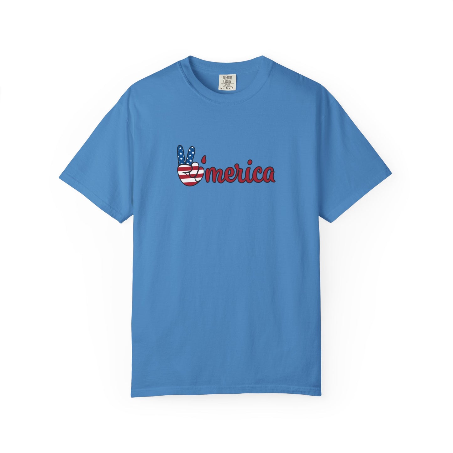 Unisex Garment-Dyed T-shirt: Peace America