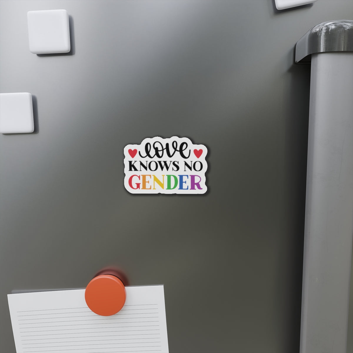 Die-Cut Magnet: Loves Knows No Gender