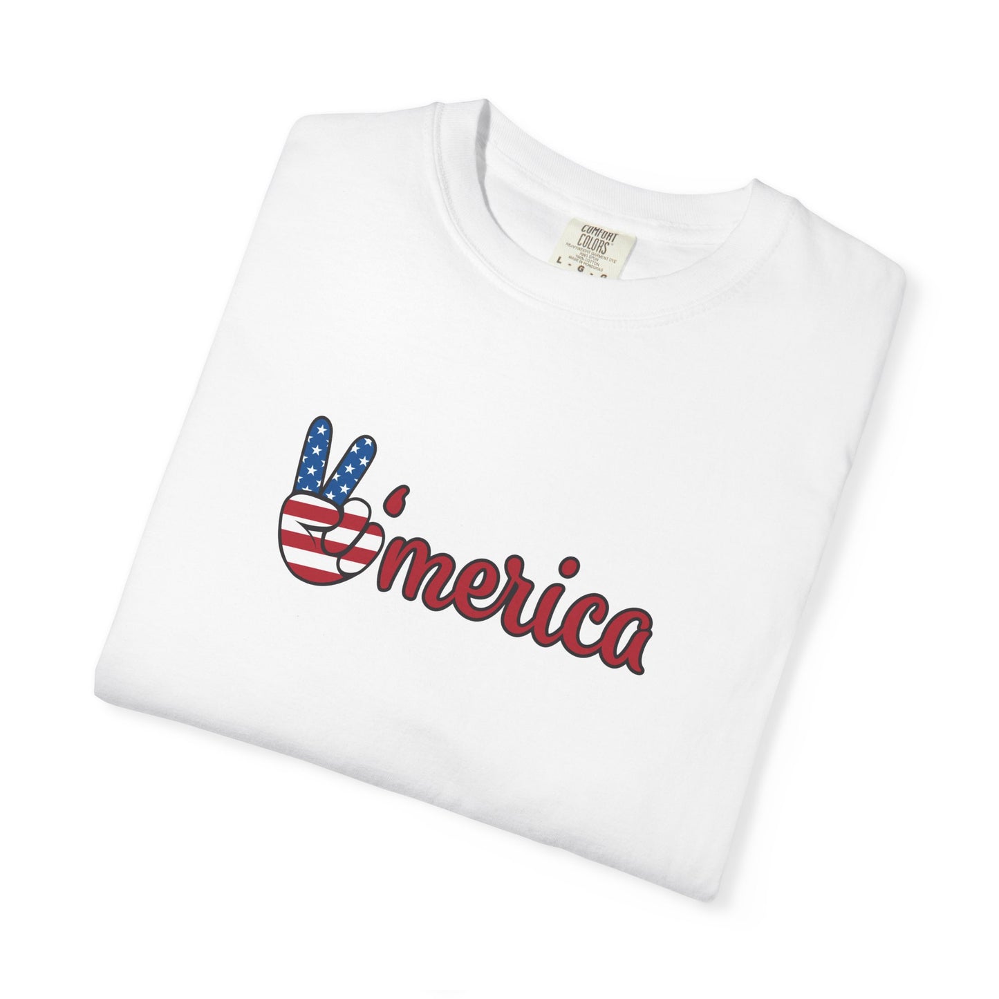 Unisex Garment-Dyed T-shirt: Peace America