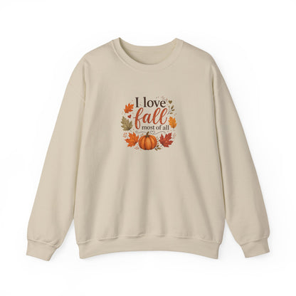 Fall Sweatshirt (Crewneck) — I love fall most of all