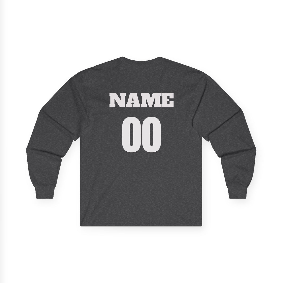 Hockey Dad Long Sleeve T-Shirt — Personalized Player Name & Number | Travel Hockey Gift