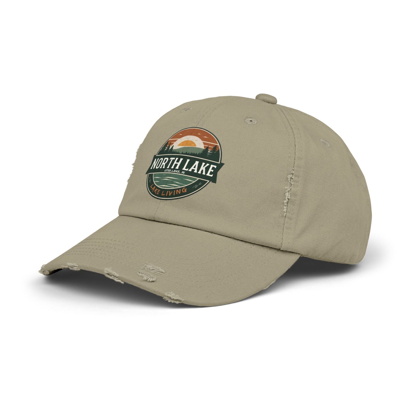 North Lake Distressed Cap — Vintage Lake Living Baseball Hat