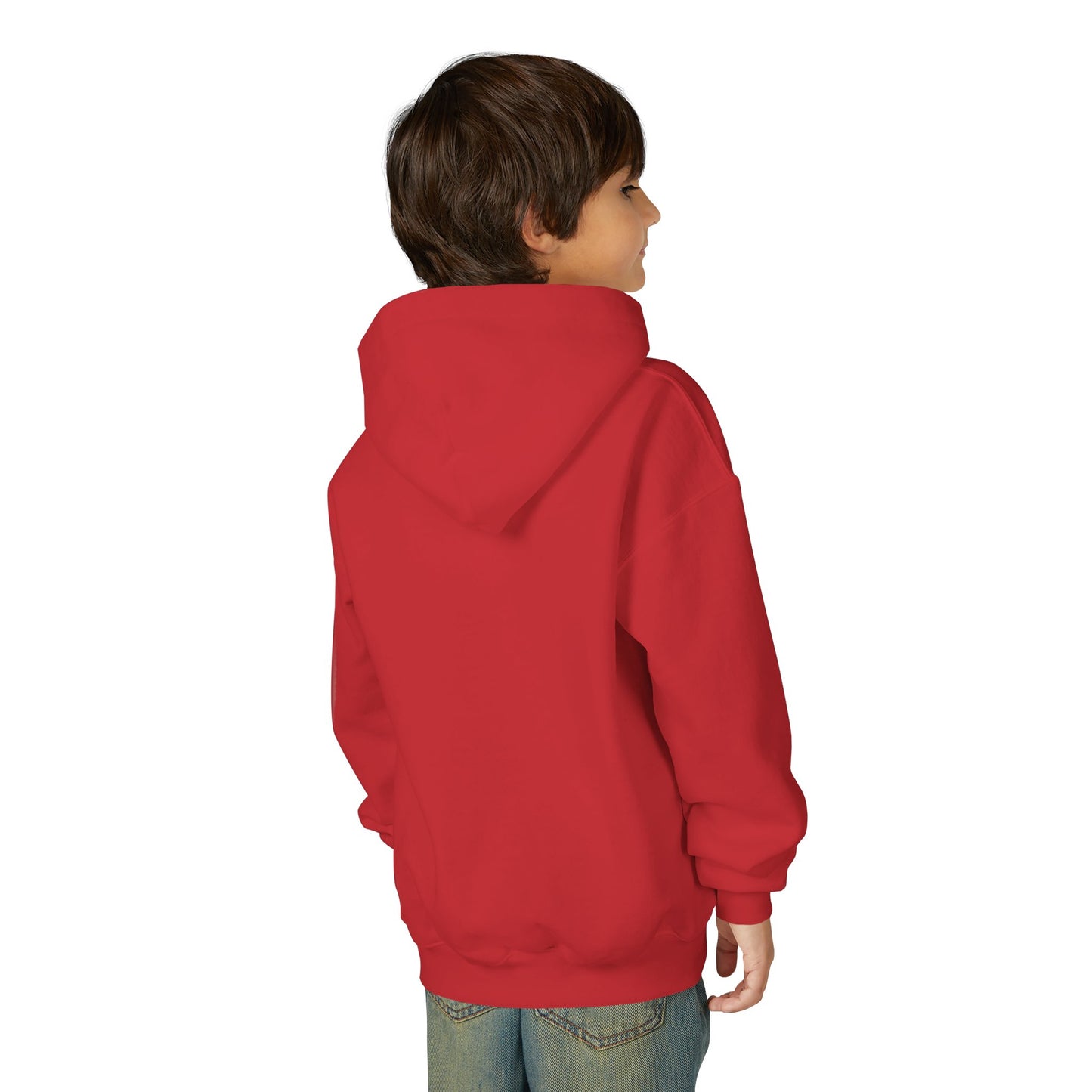 Youth Heavy Blend Hooded Sweatshirt: Gymnastics-I'm not short