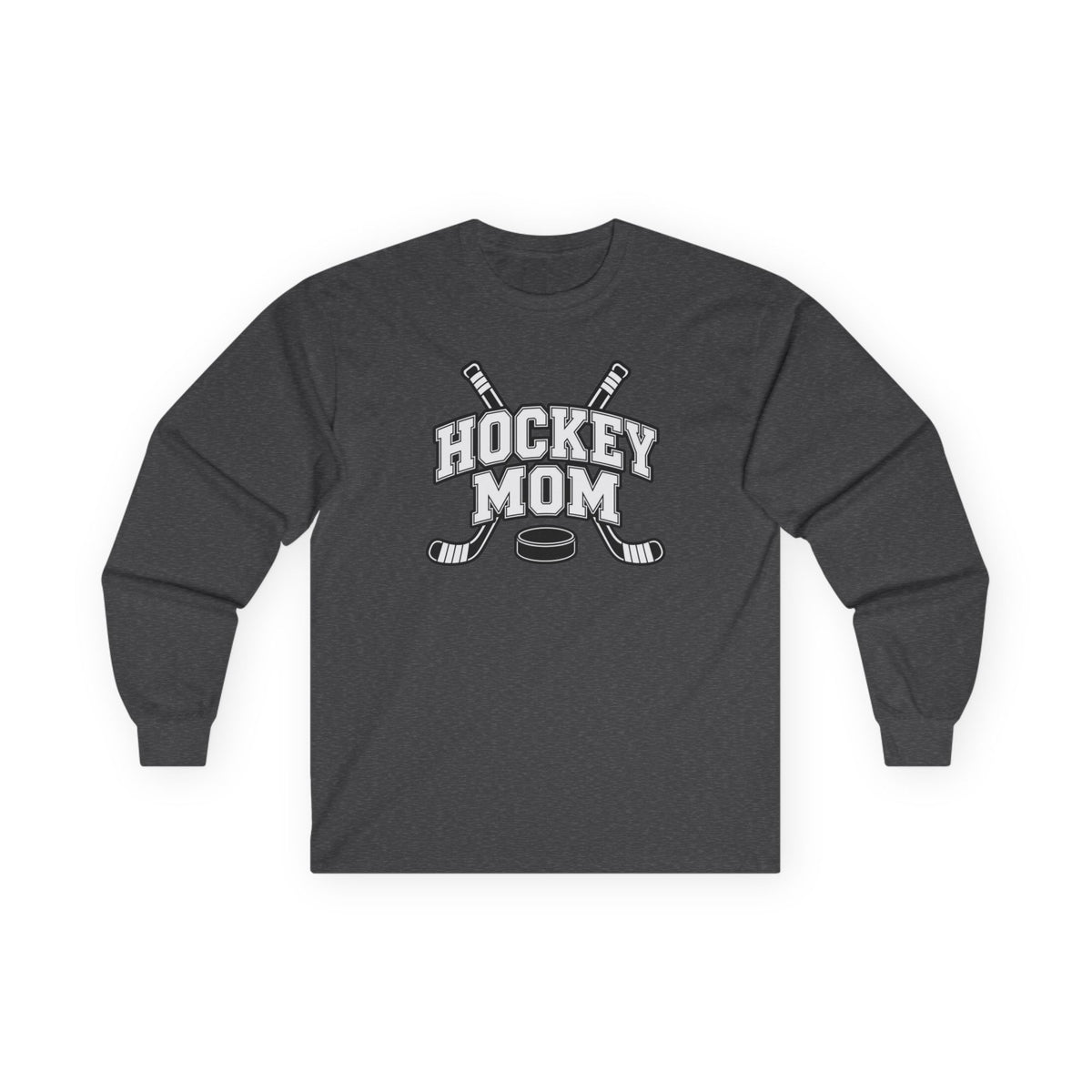 Hockey Mom Long Sleeve T-Shirt — Personalized Player Name & Number | Travel Hockey Gift