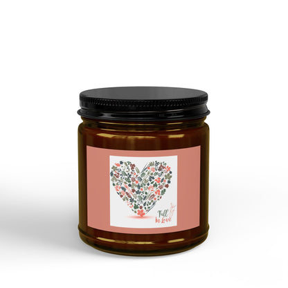 Scented Soy Candle - Fall in Love (Heart), 4oz & 9oz