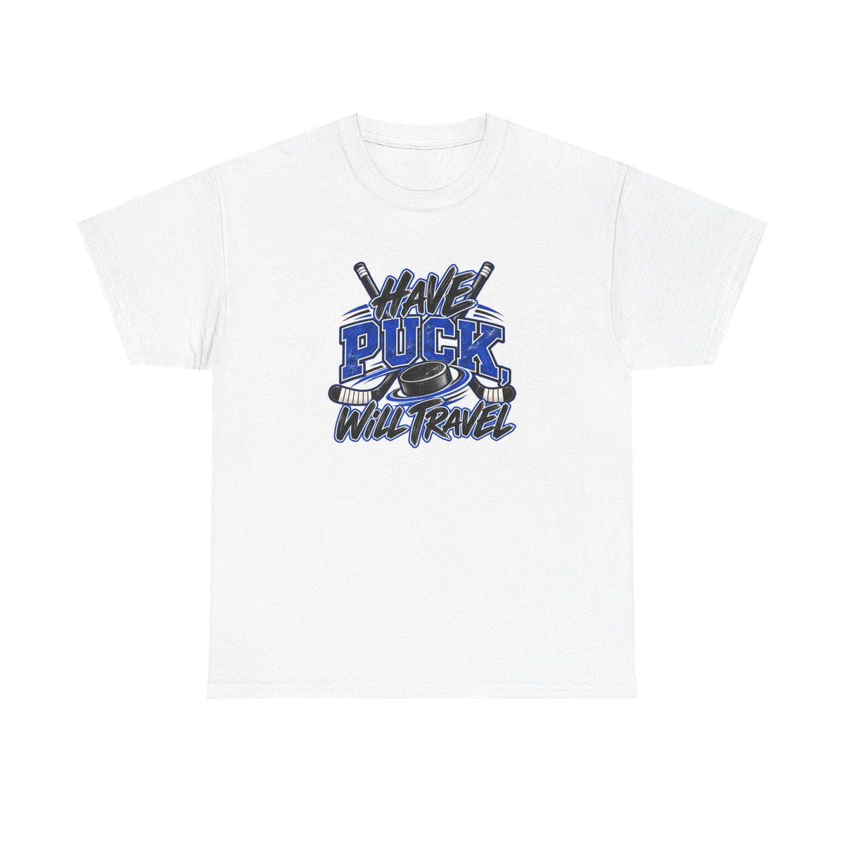 Hockey T-Shirt — Have Puck, Will Travel | Funny Travel Hockey Gift