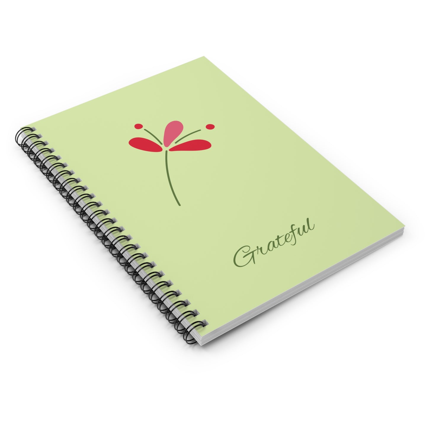 Journal / Spiral Notebook - Ruled Line - Grateful