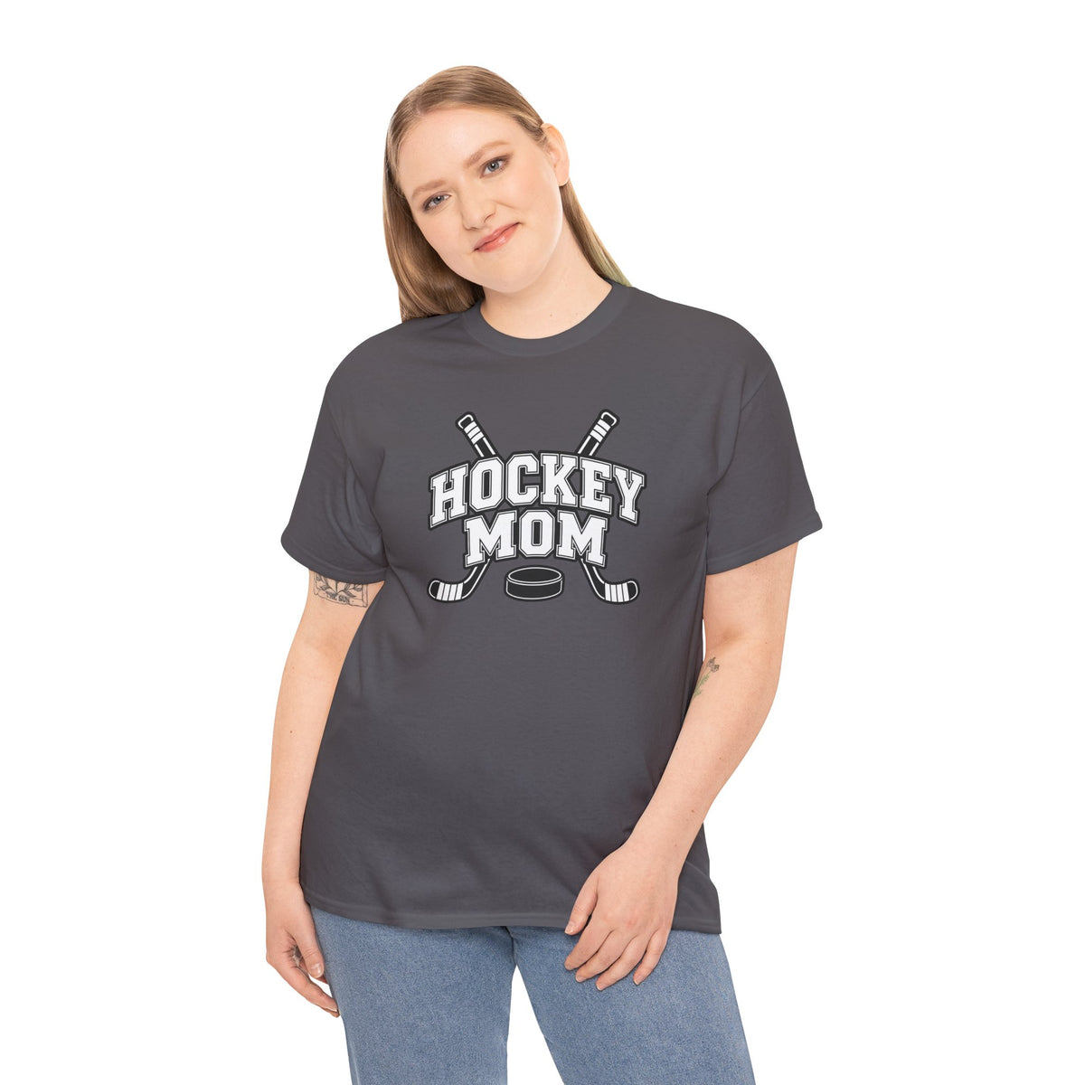 Hockey Mom T-Shirt — Personalized Player Name & Number | Travel Hockey Gift