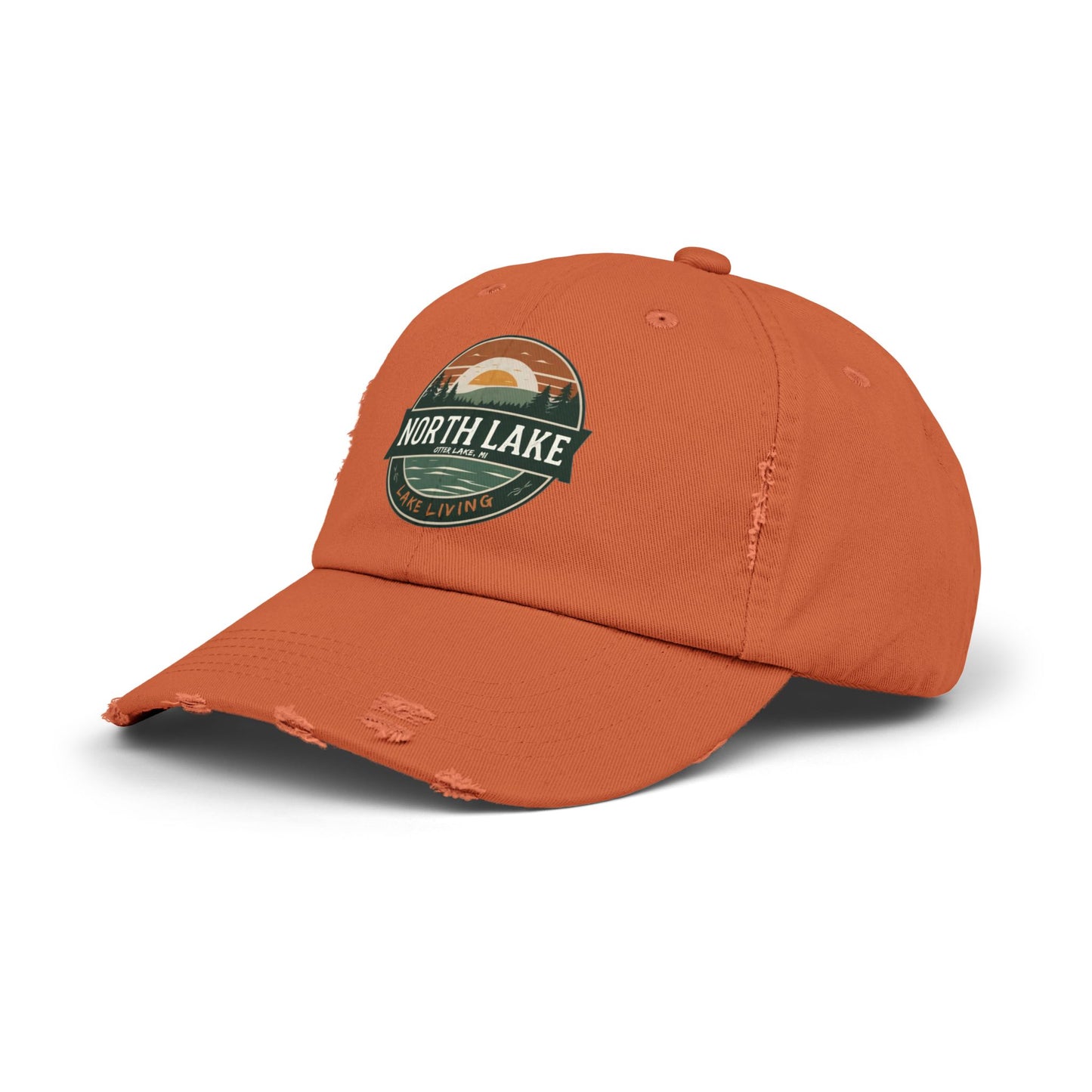 North Lake Distressed Cap — Vintage Lake Living Baseball Hat