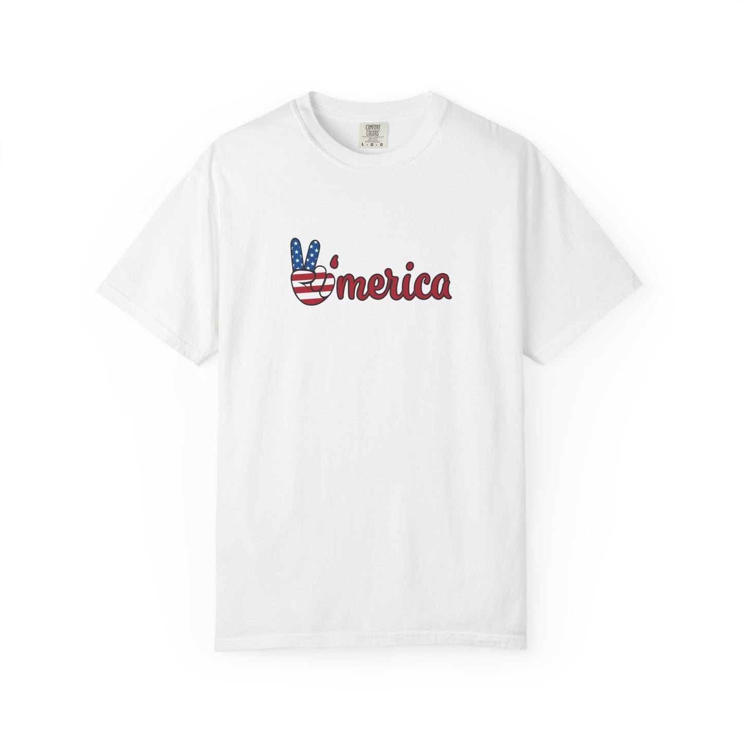 Unisex Garment-Dyed T-shirt: Peace America
