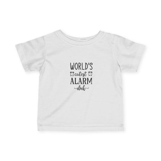 Infant T-shirt: Cutest alarm clock tshirt