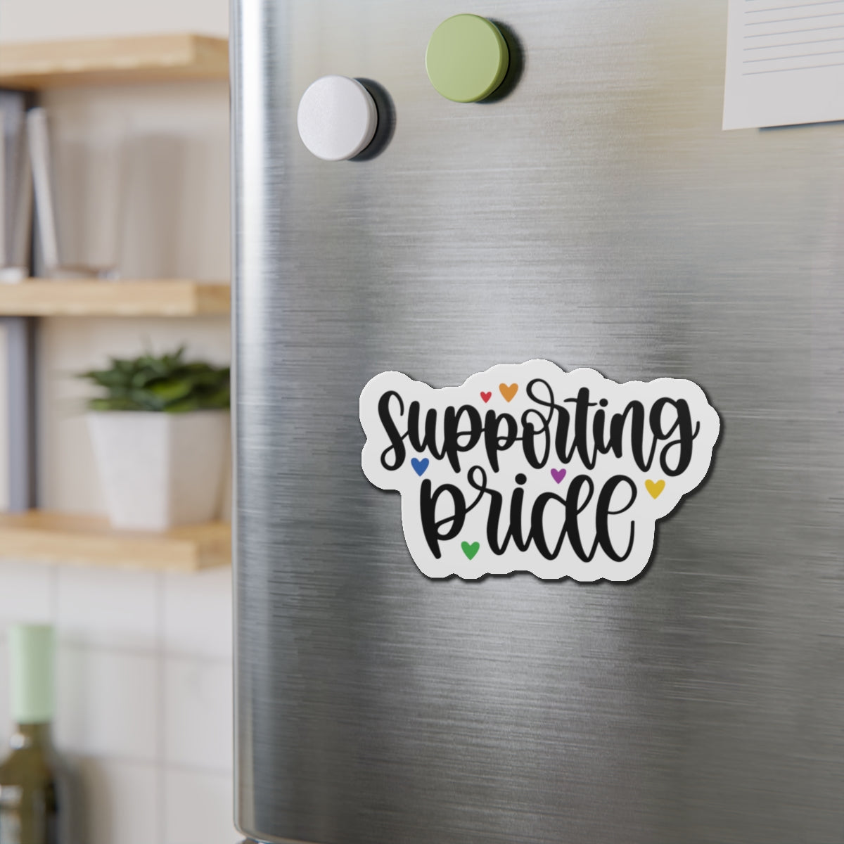 Die-Cut Magnet: Supporting Pride